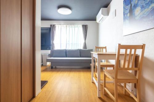 Ruang duduk di 67 Apt Waseda Shinjuku