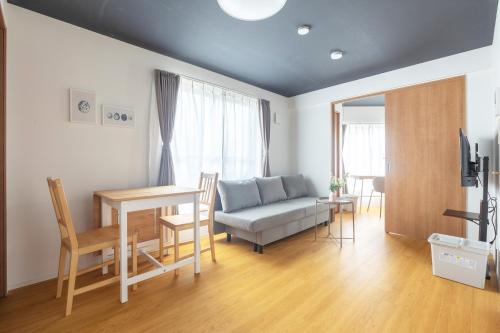 Posezení v ubytování 67 Apt Waseda Shinjuku