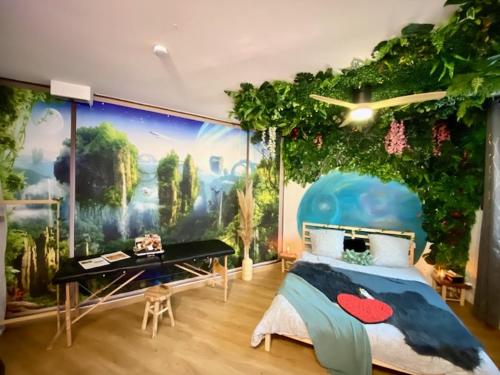 Photo de la galerie de l'établissement Balnéo dans cadre enchanteur, à LʼArbresle