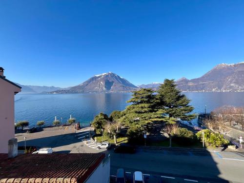 a view of a lake with mountains in the background at Casa Mary Varenna in Varenna