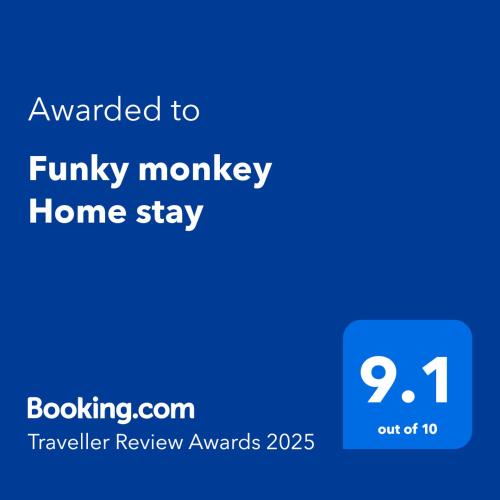Sijil, anugerah, tanda atau dokumen lain yang dipamerkan di Funky monkey Home stay