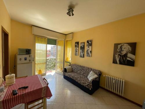 Ruang duduk di Belvedere in Centro - Apartment