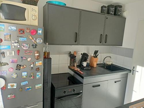 Η κουζίνα ή μικρή κουζίνα στο Appartement