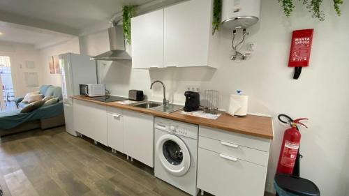 Køkken eller tekøkken på Alojamiento Marinero, La Paranza