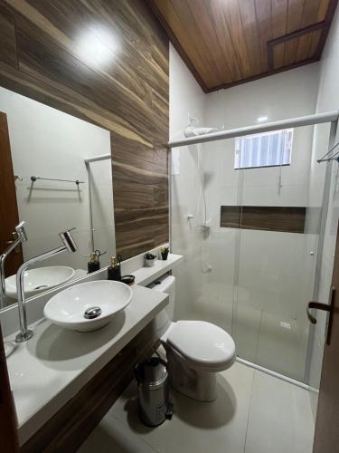 Et badeværelse på Apartamento Sapucaia 42125