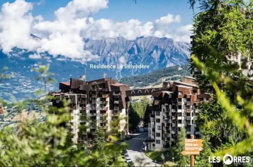 Studio 4 personnes les Orres vue sur le lac