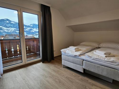 Posteľ alebo postele v izbe v ubytovaní New, cozy retreat, 300 m to ski bus in Schladming Region
