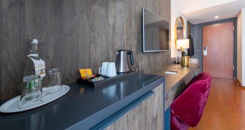 Utensilios para hacer té y café en PLAZA Premium Karlsruhe