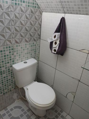 Koupelna v ubytování Hostel Tayane de Cássia