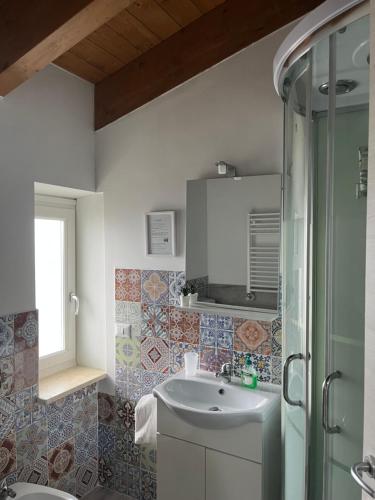 Koupelna v ubytování Nottola B&B