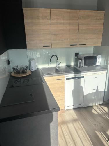 Kuchnia lub aneks kuchenny w obiekcie Apartament Nova Starówka