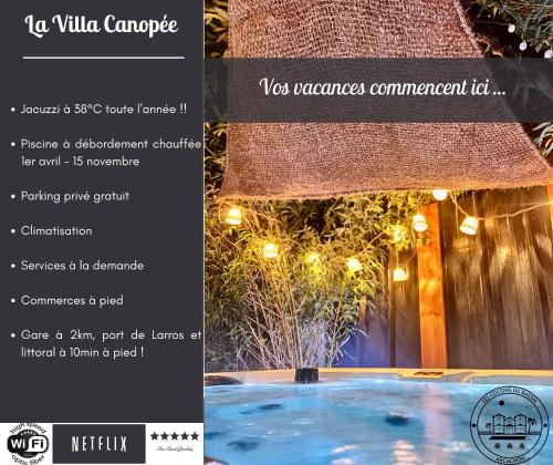 La Villa Canopée - Piscine chauffée-Fibre-Clim-Jacuzzi