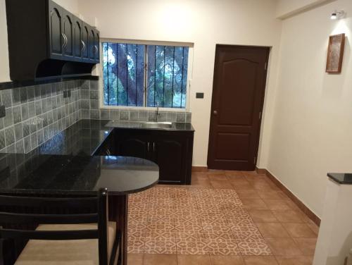 Kuchyň nebo kuchyňský kout v ubytování Hotel Lotus