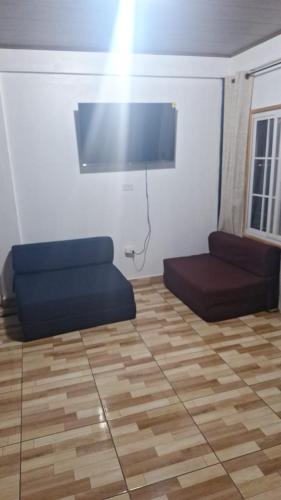 Μια τηλεόραση ή/και κέντρο ψυχαγωγίας στο Cabaña en Volcan