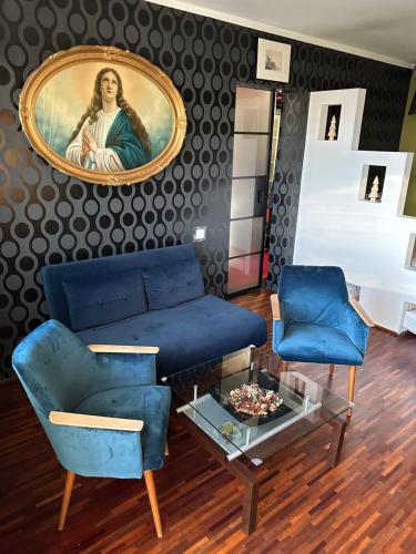 Χώρος καθιστικού στο Apartament Brzozowa