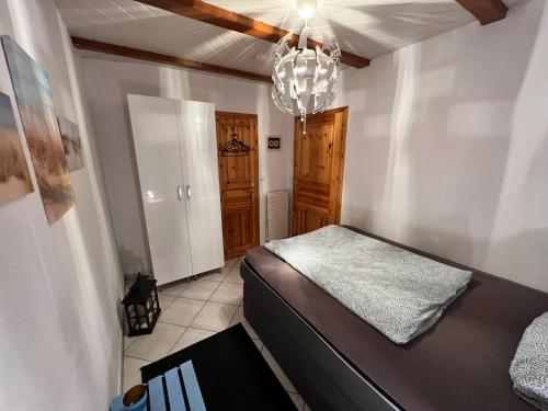 Postel nebo postele na pokoji v ubytování Hinrichsdorf 12