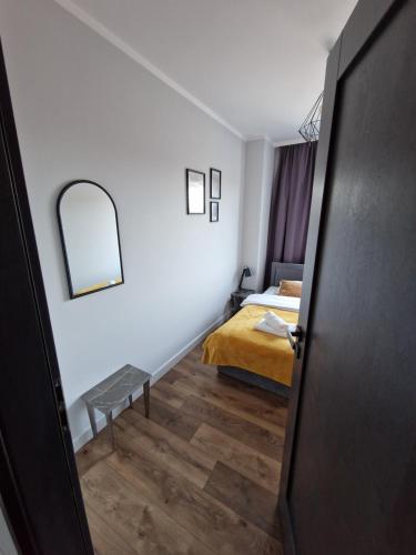 Katil atau katil-katil dalam bilik di Apartament w Bieszczadach 2