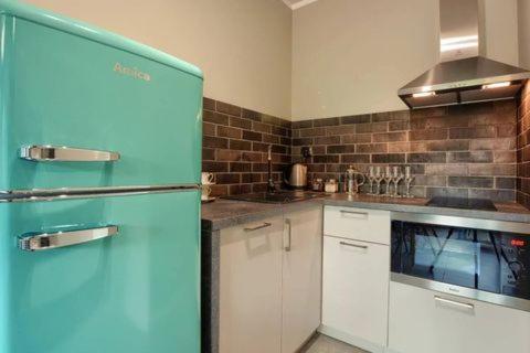 Dapur atau dapur kecil di Apartament w Bieszczadach 2