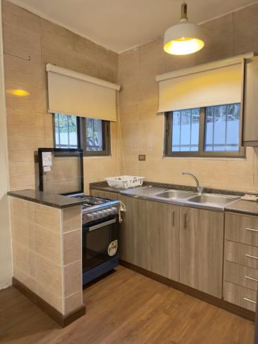 Badiya 1BR Apt in Jabal Amman tesisinde mutfak veya mini mutfak