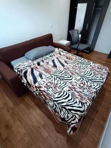 Katil atau katil-katil dalam bilik di Belle chambre chez l'habitant calme au 4e étage sans ascenseur