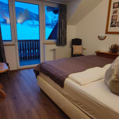 Cama o camas de una habitación en Appartements Alpengarten