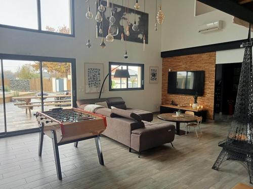 Loft avec piscine et spa