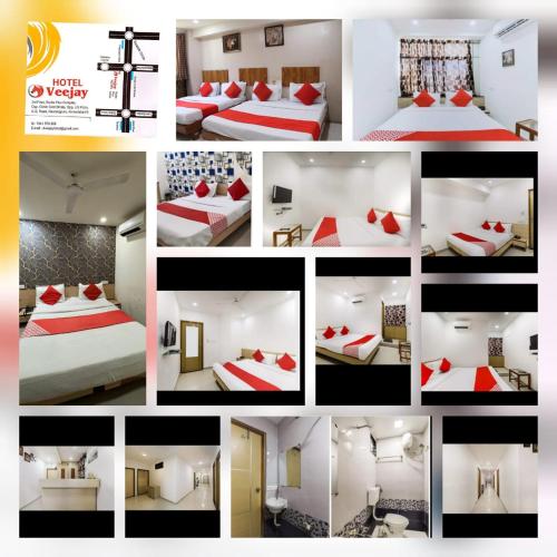 Postel nebo postele na pokoji v ubytování Hotel veejay