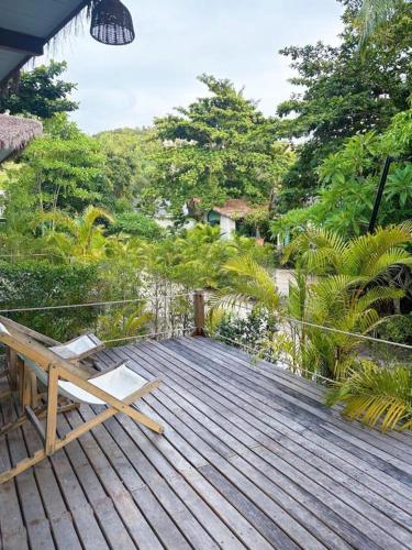 Landskap semula jadi dekat dengan rumah percutian