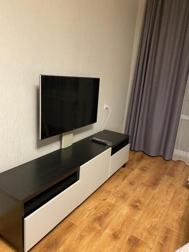 TV a/nebo společenská místnost v ubytování Quiet Comfortable Stay - Energetiku g 32, Visaginas