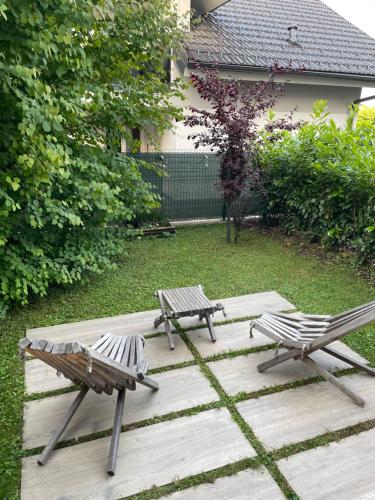 Zahrada ubytování HAY Apartment Bled