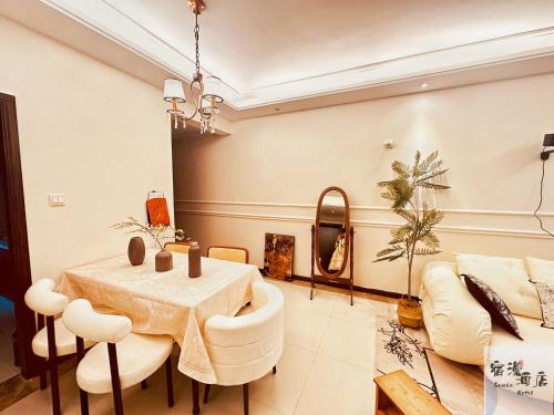 Χώρος καθιστικού στο Su Man Designer River View Hotel宿漫设计师江景酒店重庆洪崖洞店