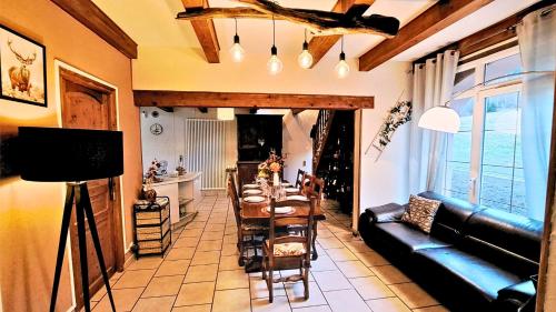 Posezení v ubytování Gîte Spa "La Foret Argentée" proche Gérardmer