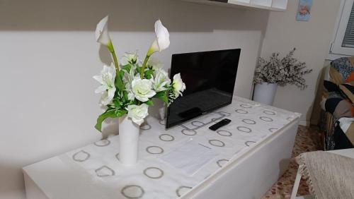Μια τηλεόραση ή/και κέντρο ψυχαγωγίας στο Casa Vacanze da Emanuela