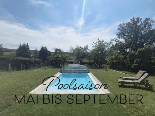 Bazén v ubytování Idyllische Lage im Süden Erfurts nebo v jeho okolí