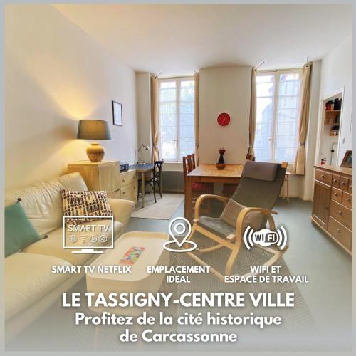 Le Tassigny - Centre ville - proche cité médiévale- Wifi - idéal famille, couple et pro