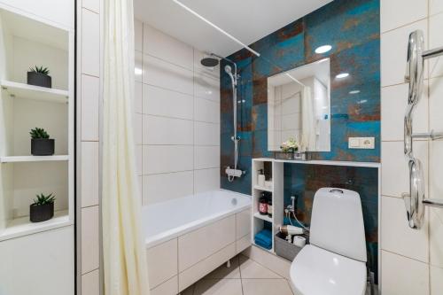 Ένα μπάνιο στο Greimo Apartments