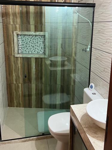 Bilik mandi di 4 bed rooms Flat - Giu Camacho