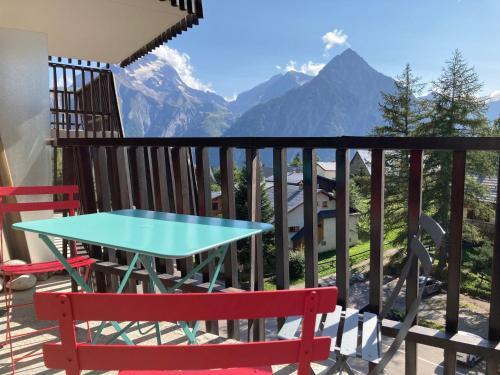 Appartement chaleureux 6 pers. au pied des pistes avec balcon