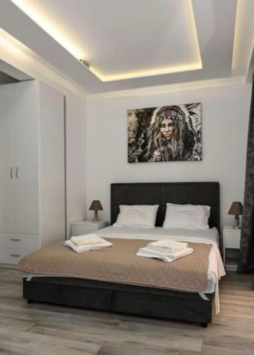 Llit o llits en una habitació de Portobello