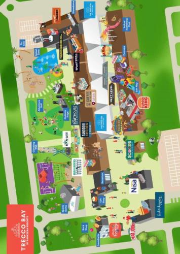 a map of the city of japan with buildings at Porthcawl Trecco bay Ash91 in Newton