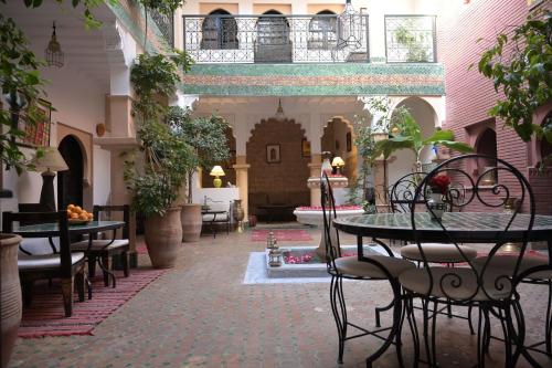 Posezení v ubytování Riad Errabii & Spa
