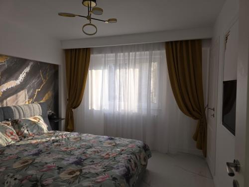 Postel nebo postele na pokoji v ubytování Luxury apartments