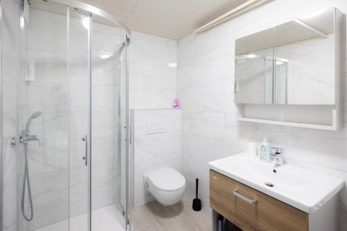 Bilik mandi di Papas Apartment