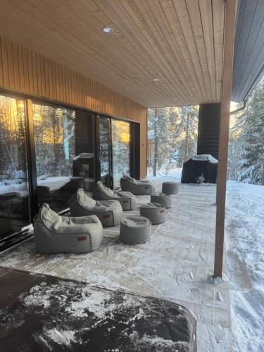 Himos Villa Aurinkorinne semasa musim sejuk
