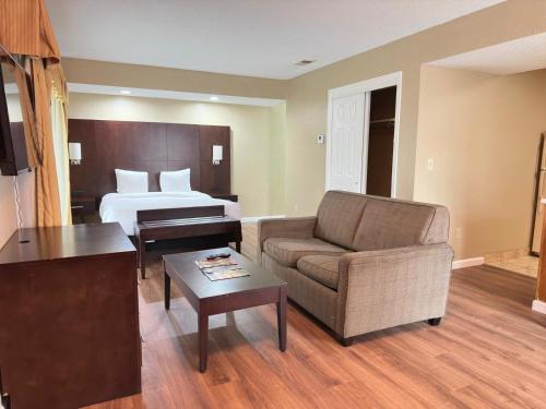 Ruang duduk di Hawthorn Extended Stay by Wyndham Wichita