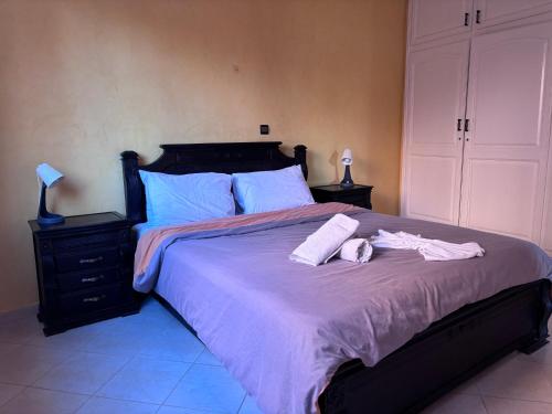 Cama o camas de una habitación en Rosée Atlantique