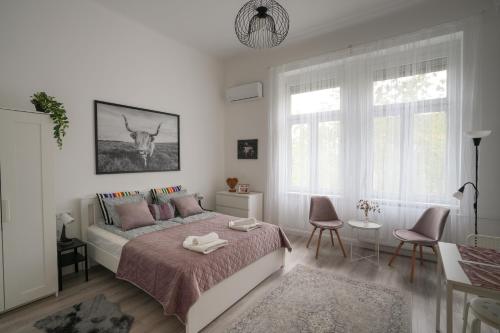 A Lovley newly decorated fully equipped apartment walking distance to the City Park where you will find the world famous Szechenyi thermal bath spa, Museums , and the Capital Circus , AC, smart TV, high speed internet