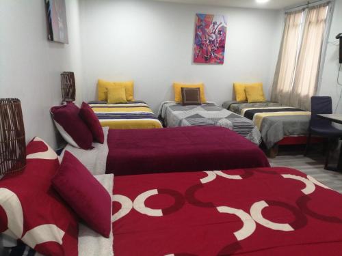 Coin salon dans l'établissement hostal mancora