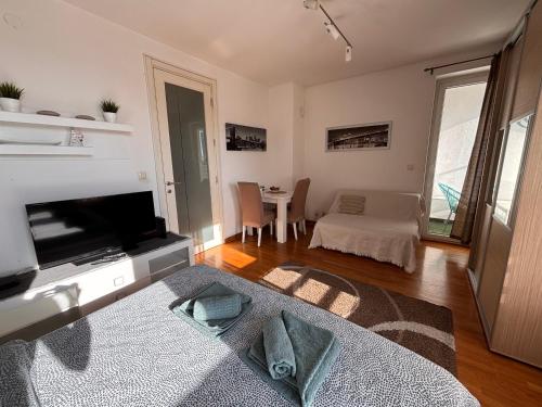 Una cama o camas en una habitación de Arena Belgrade