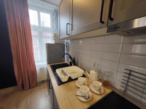 Η κουζίνα ή μικρή κουζίνα στο Apartament - Studio 5 Gliwice